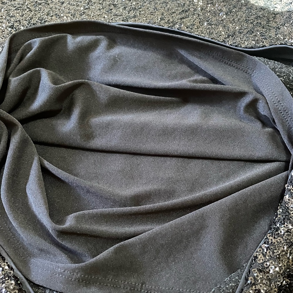 Express Color Block Sequin V-Neck Mini Slip Dress… - image 5